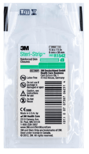 3M™ Steri-Strip™ Reinforced Adhesive Skin Closures R1542, 6 mm x 38 mm