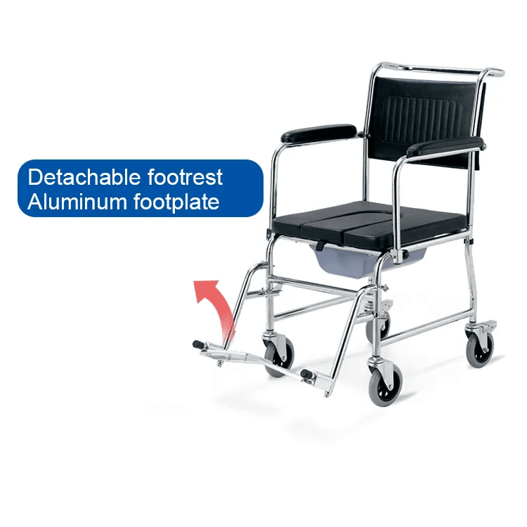 كرسي متحرك من الصلب من طراز KY695-46 Commode Commode