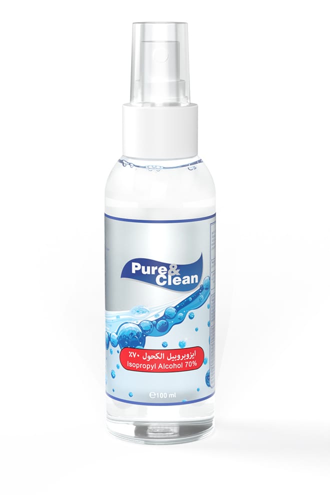 Pure & Clean Isopropyl Alcohol 70% Spray 100ml