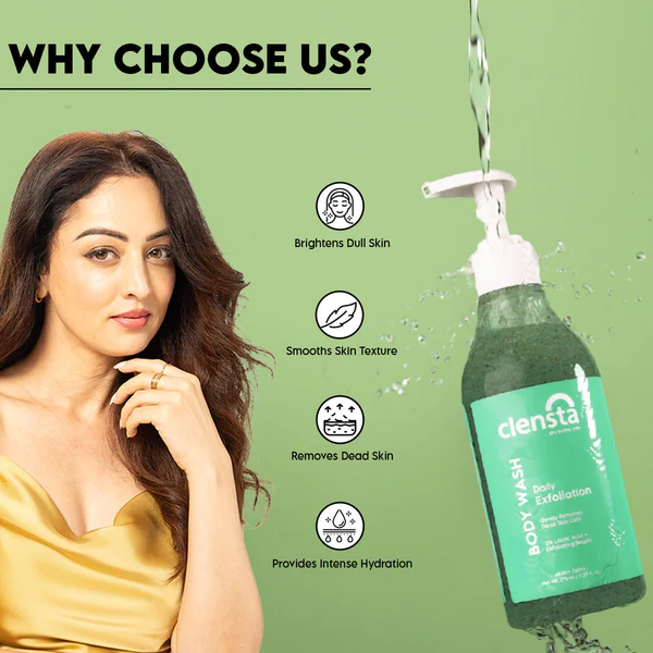 clensta Daily Exfoliation Body Wash 2% Lactic Acid (275ml)