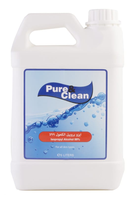 Pure & Clean Isopropyl Alcohol 99% 5L ( Gallon )