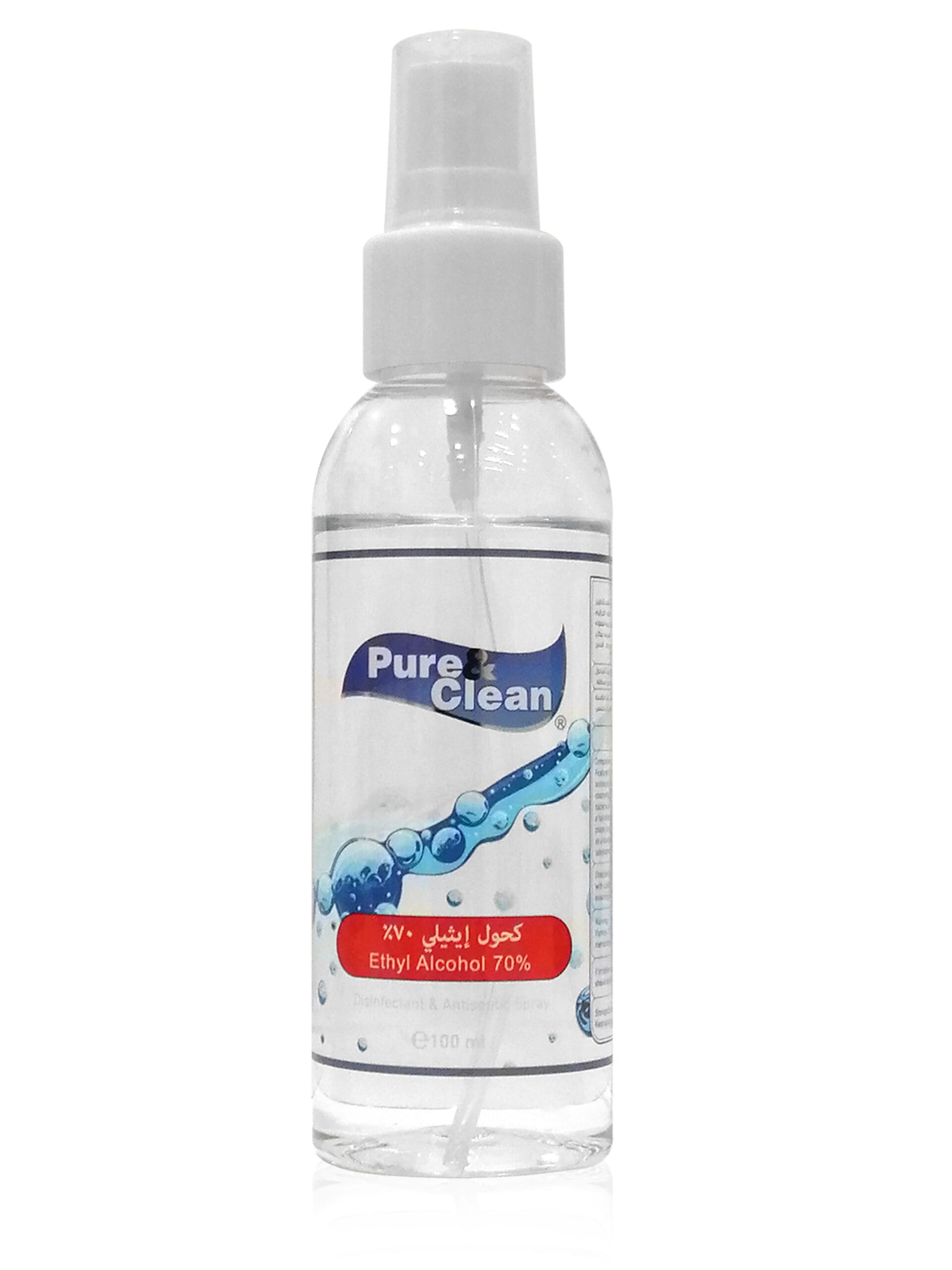 Pure & Clean ethyl alcohole 70% Spray 100ml