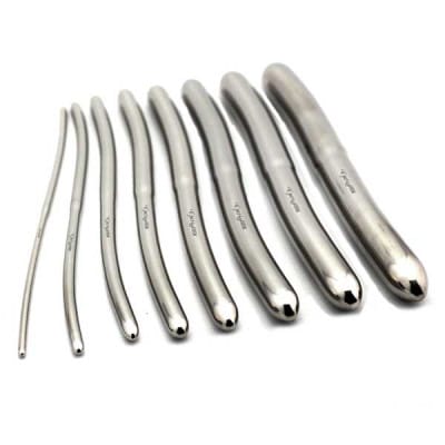 مجموعة توسيع المهبل النسائية المصنوعة من الفولاذ المقاوم للصدأ ذات النهايتين