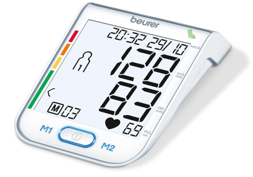 BEURER UPPER ARM BLOOD PRESSURE MONITOR WITH HFC AND HEALTH MANGER (BM75)