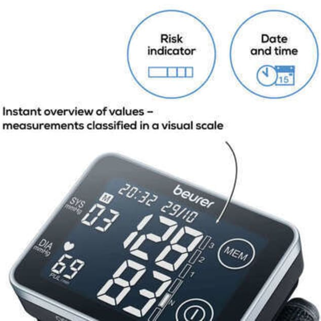 BEURER BC-58 WRIST BLOOD PRESSURE MONITOR