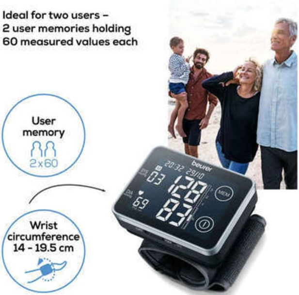 BEURER BC-58 WRIST BLOOD PRESSURE MONITOR