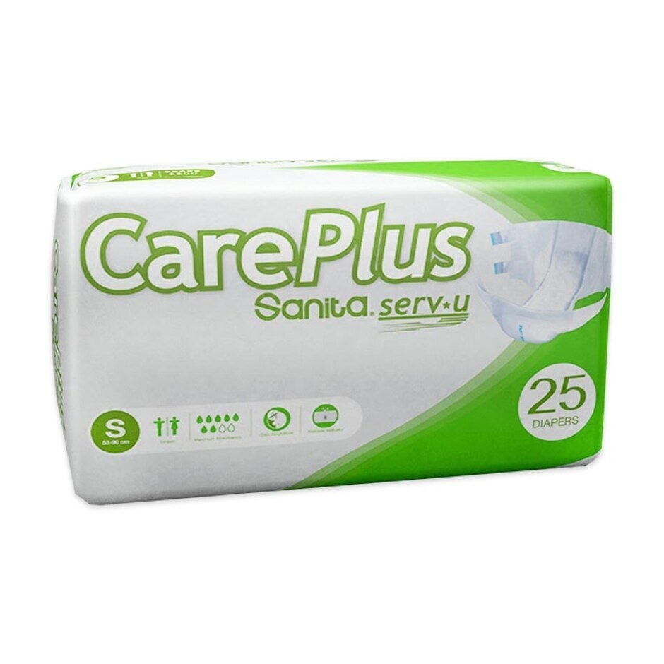 SANITA CAREPLUS ADULT DIAPER SMALL ( 25 DIAPER / BAG )