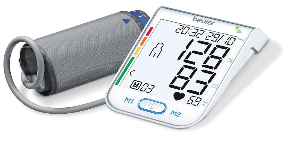 BEURER UPPER ARM BLOOD PRESSURE MONITOR WITH HFC AND HEALTH MANGER (BM75)