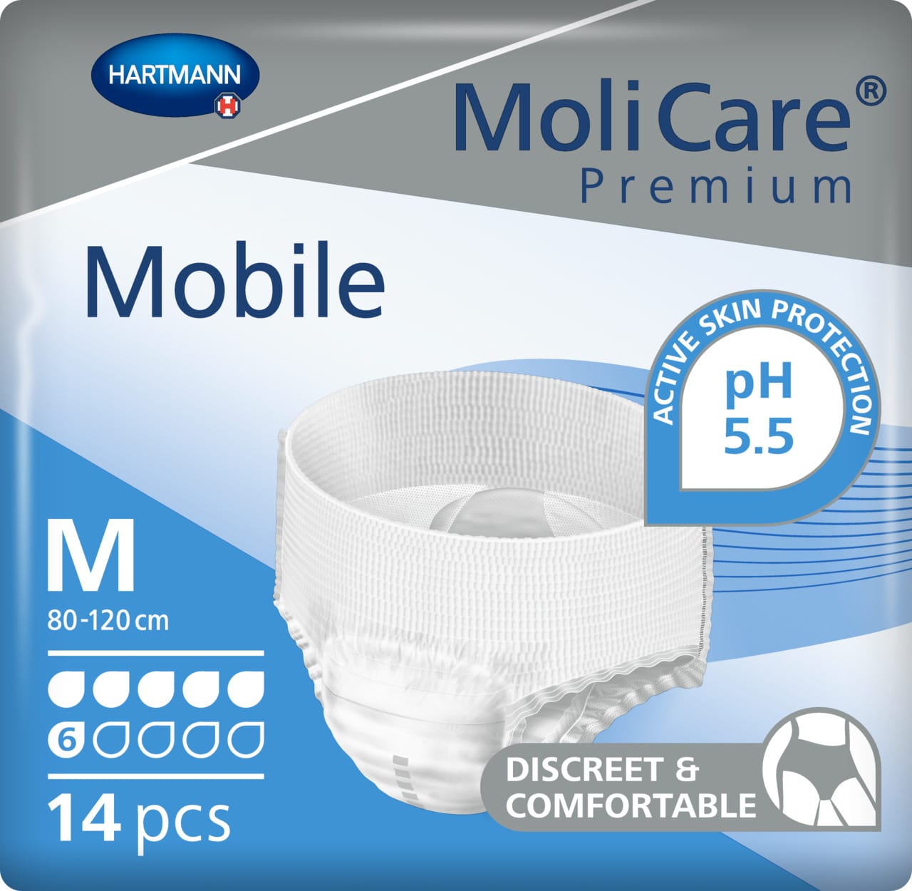 MoliCare®Premium Mobile 6 Drops Size M