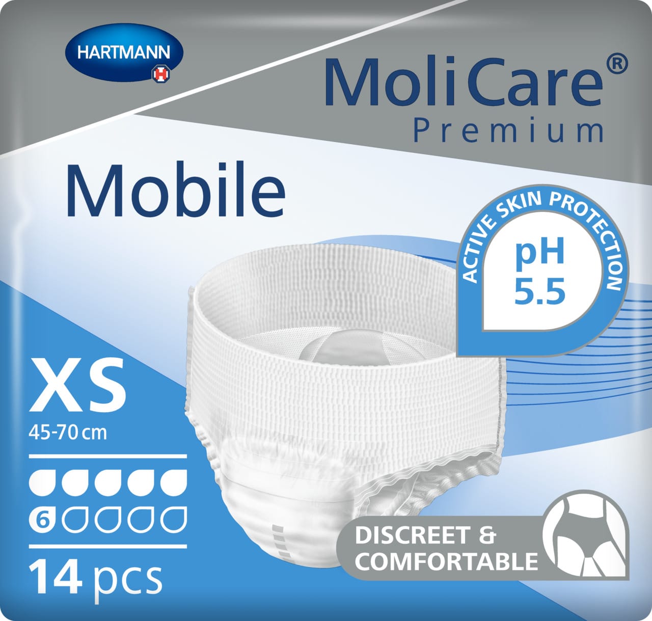 MoliCare®Premium Mobile 6 Drops Size XS