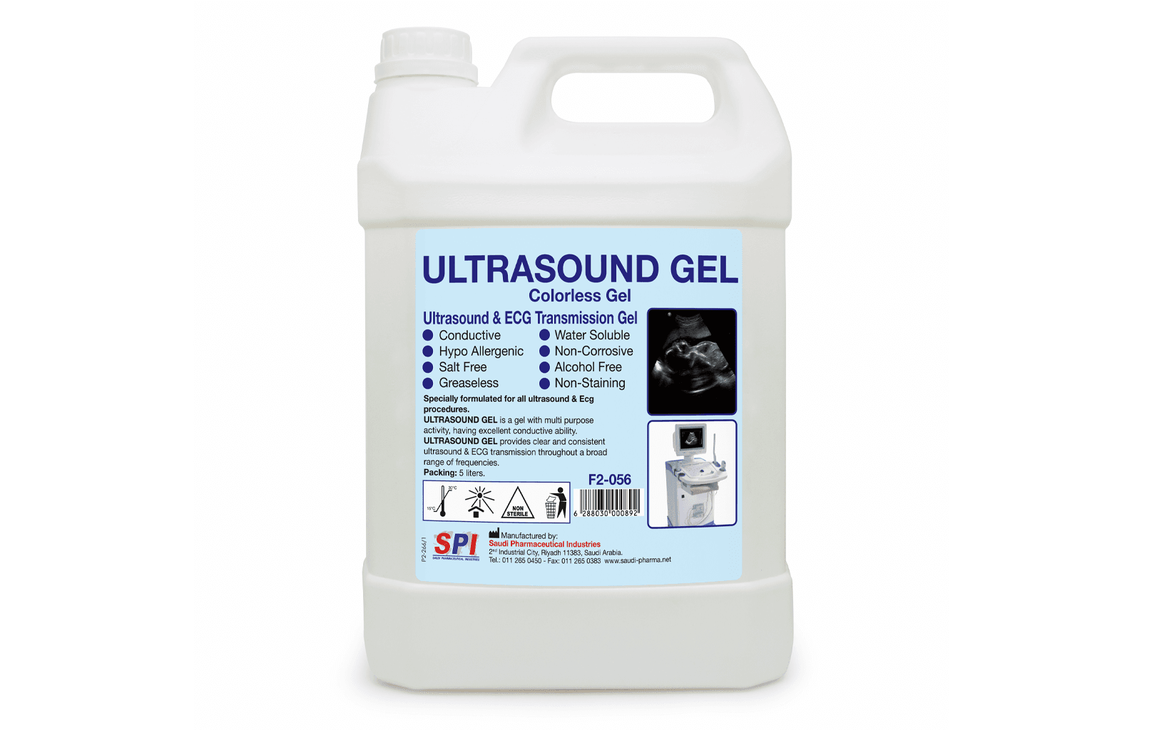 Ultrasound Gel (5 Liters – Colorless)