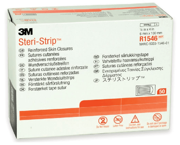 3M™ Steri-Strip™ Reinforced Adhesive Skin Closures R1546, 6 mm x 100 mm