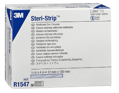 3M™ Steri-Strip™ Reinforced Adhesive Skin Closures R1547, 12 mm x 100 mm