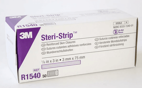 3M™ Steri-Strip™ Reinforced Adhesive Skin Closures R1540, 3 mm x 75 mm