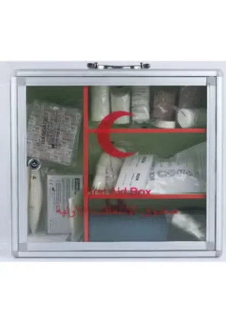 Aluminum loaded wall mounted first aid kit (s)