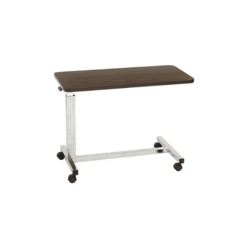 WOODEN MEDICAL OVERBED TABLE